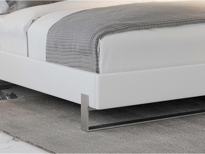 Elevated Bed in Brushed Nickel