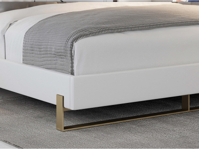 Elevated Bed in Burnished Brass